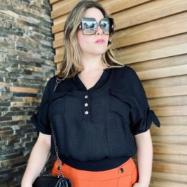 Blusa casual a la cintura BL- 035