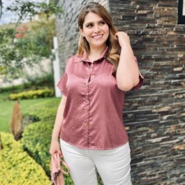 Camisa satinada, modelo 731
