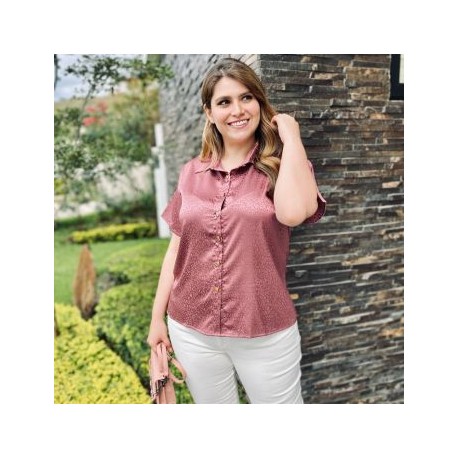 Camisa satinada, modelo 731