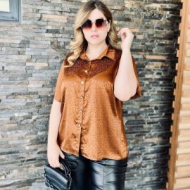 Blusa Satinada Animal Print BL-JUL 731