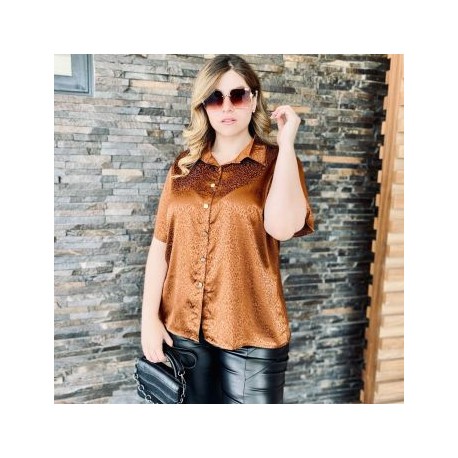 Blusa Satinada Animal Print BL-JUL 731