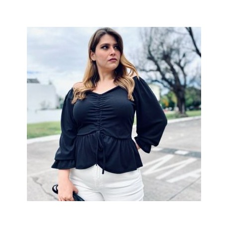 Blusa strech de manga larga, modelo 1761