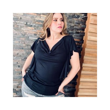 Blusa con olanes laterales BL 1734