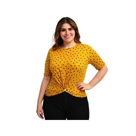 Blusa casual con nudo BL 1688