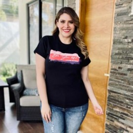 Playera talla extra, modelo 9001-34 (Negro) Be You Tiful