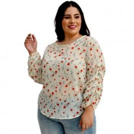 Blusa de chiffon con transparencias  BL-ST- 7016