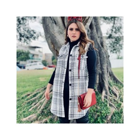 Ensamble Tweed Roman Fashion / Tallas Extras 7052 (Blanco)