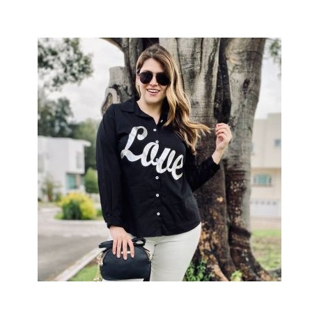 Camisa Love Oversize 603