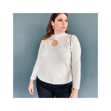 Suéter juvenil Roman Fashion/Tallas Extras, 2031 (Blanco)