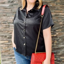 Blusa Satinada Animal Print BL-JUL 731