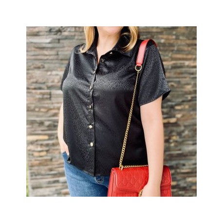 Blusa Satinada Animal Print BL-JUL 731