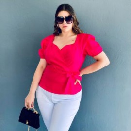 Blusa peplum Roman Fashion /Tallas Extras 0412 (Fiusha)