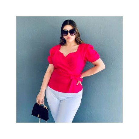 Blusa peplum Roman Fashion /Tallas Extras 0412 (Fiusha)