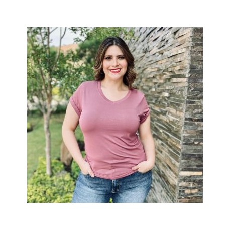 Playera básica talla extra, modelo 0013 (Morado)