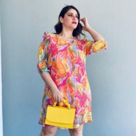 Vestido fresco talla extra, modelo 1940