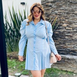 Vestido de popelina, modelo 3695