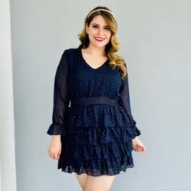 Mini Vestido de Noche 3673