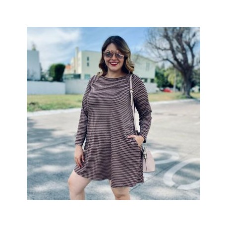 Vestido Oversize Con Bolsas Laterales 11800