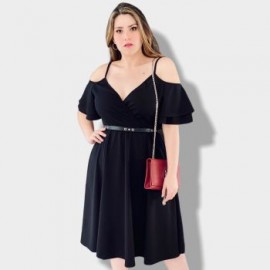 Vestido Formal Falda con Vuelo V 4203