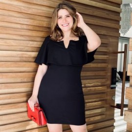 Vestido Strech con escote barco V4039