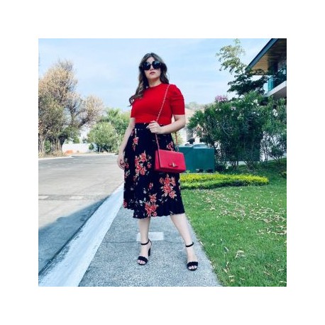 Falda Plisada de moda, modelo F-ELY- 715