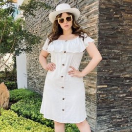 Vestido Campesino con Botones V-ST- 006