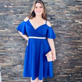 Vestido Formal Falda con Vuelo V 4203