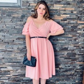 Vestido Formal Falda con Vuelo V 4203