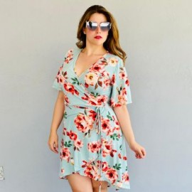 Vestido strech asimetrico V 4211