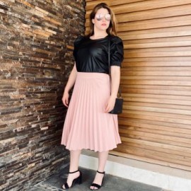 Falda Plisada de moda, modelo F-ELY- 715